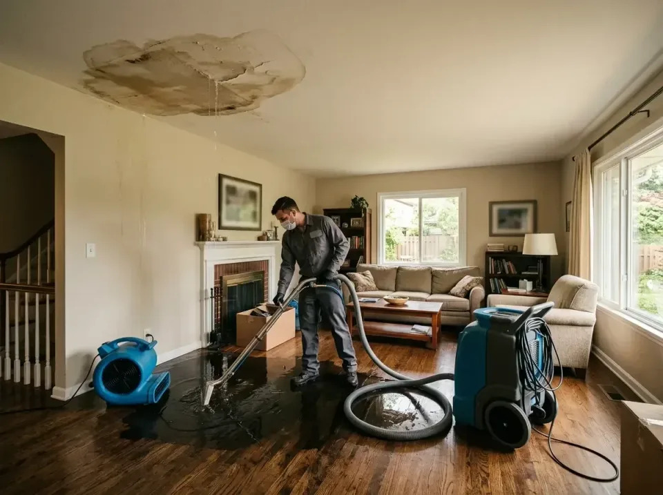 attic-pipe-burst-ceiling-drip-008 — frequently asked questions, Water Damage Restoration & Carpet Care in Sumner, IL